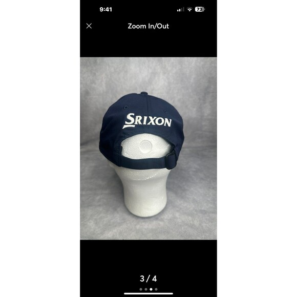 Srixon navy and white contrast embroidered stitching golf hat new osfm - Picture 3 of 4